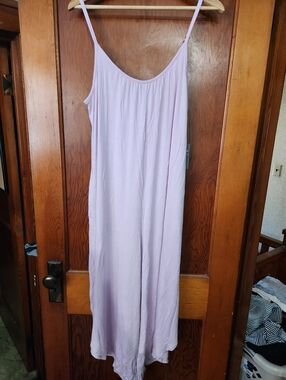 Light Lavender Spaghetti Strap Maxi Romper
